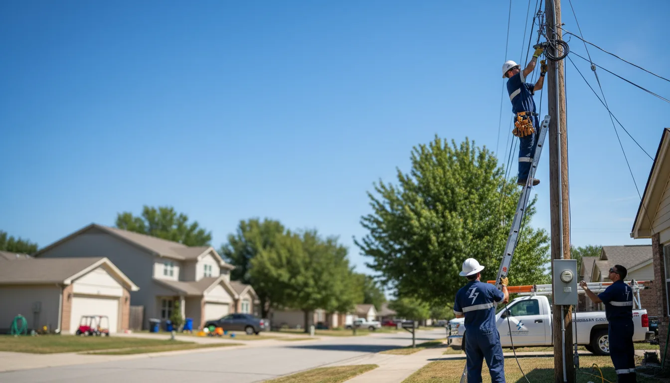 Residential electrician providing installation services in Sacred Heart, MN
